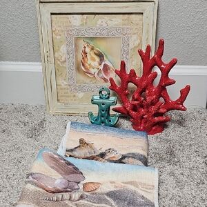 Nautical Ocean Beach Lot Of Home Seaside Decor And Picture